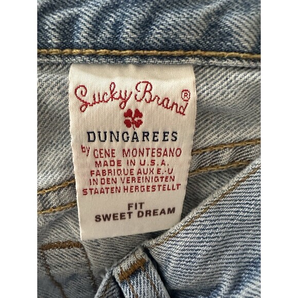Lucky Brand Sweet Dream Jeans 26 (2) Made USA Distressed Patch Pocket Y2K Boot - Picture 5 of 8